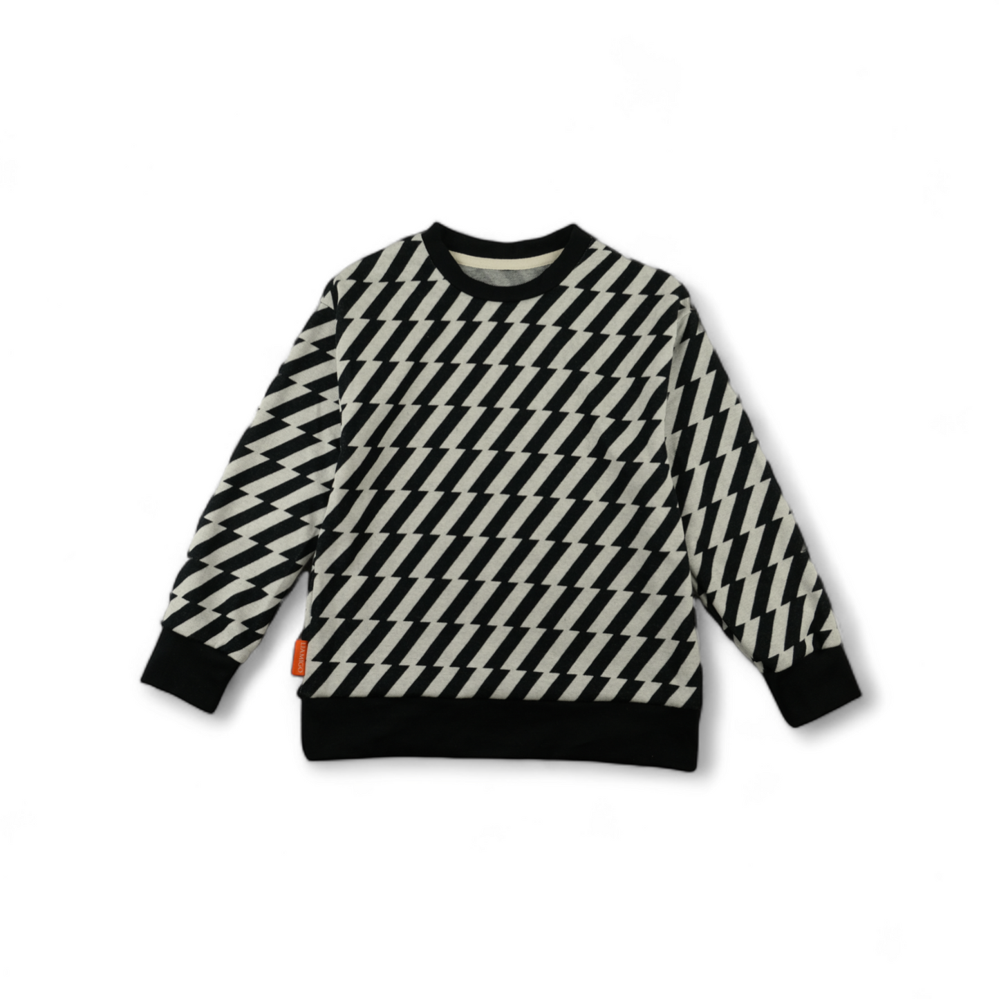 Trui Black & White Street ZigZag